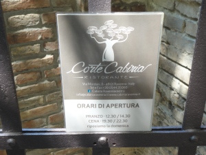 Ravenna. Corte Cabiria, ristorante. Foto, Romano Borrelli
